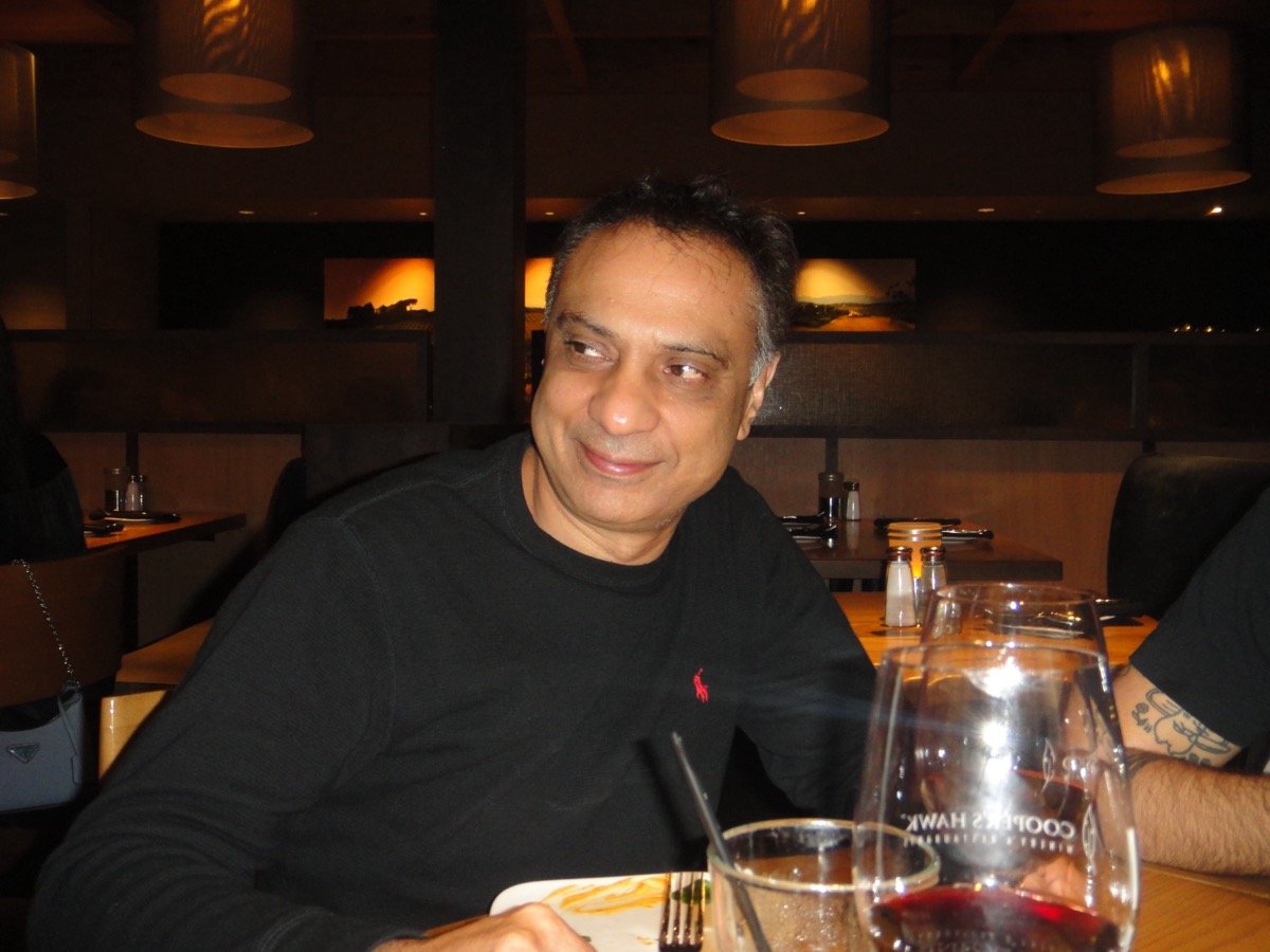 A warm smile at dinner